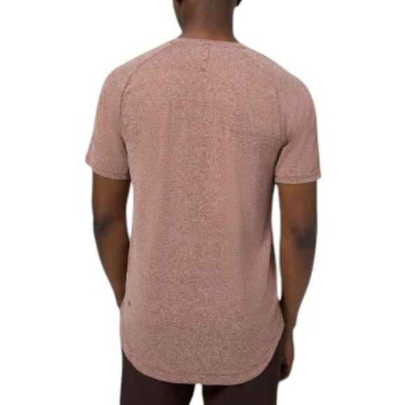 LULULEMON Drysense Training Short Sleeve Shirt Men L/XL Maroon Athletic Outdoor - Picture 3 of 11